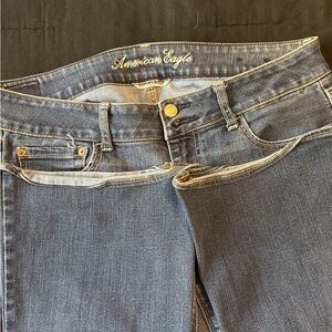 American Eagle Outfitters Women's Dark Blue Skinny Jeans